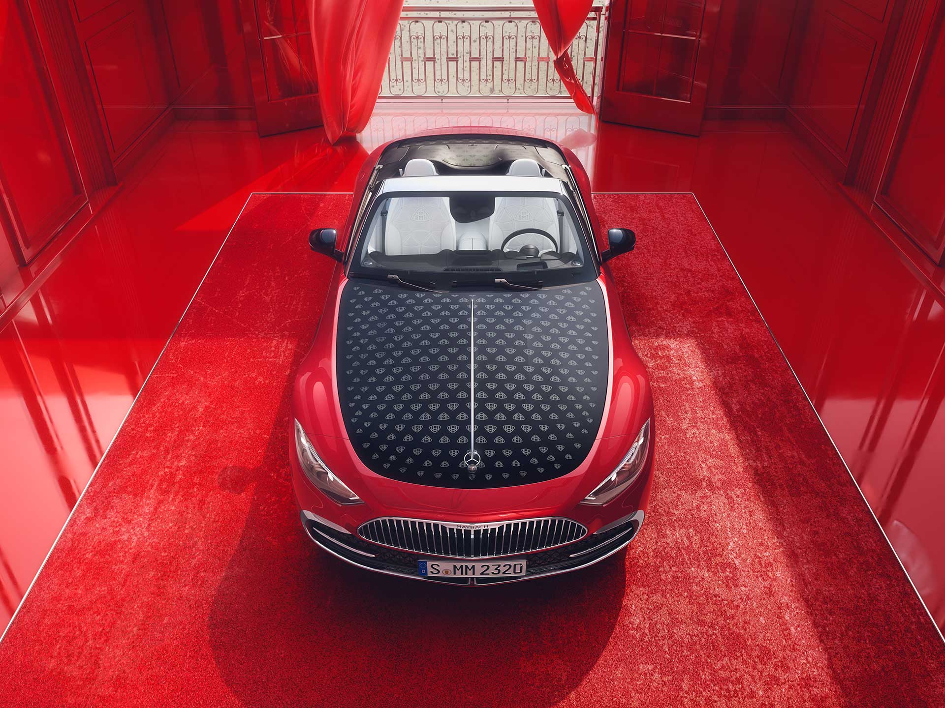 SL 680 | Marcă emblematică | Mercedes-Maybach Modelul Mercedes-Maybach SL 680 dintr-o perspectivă frontală.